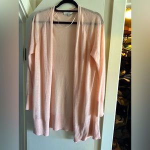 LOFT blush pink cardigan Size M